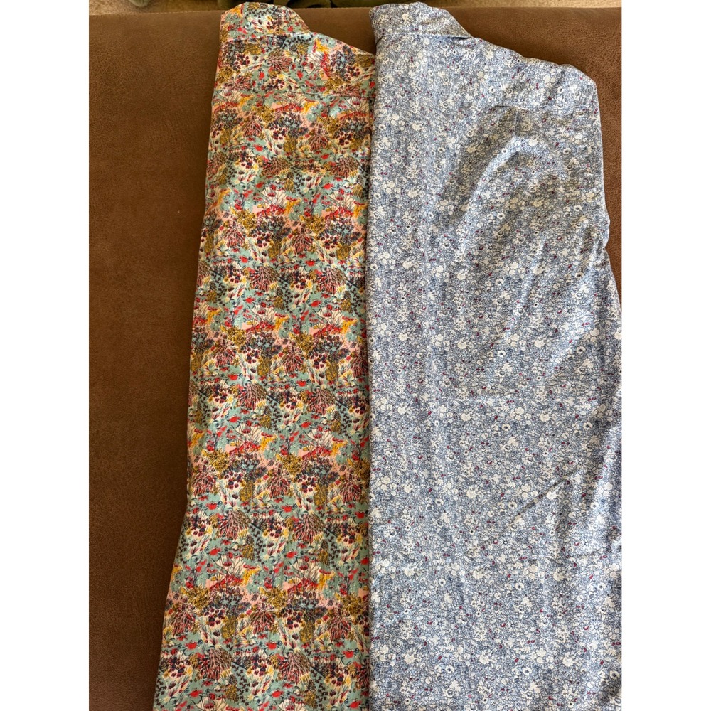 Cremieux Classics Mens Supima Cotton Floral Short Sleeve Button Down Shirt Lot 2